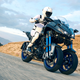 Illustration for article titled The Freakish 3-Wheel Yamaha Niken Sportbike Looks Unbelievable